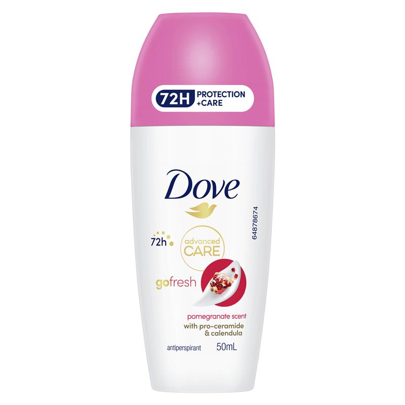 Load image into Gallery viewer, Dove Women Advanced Care Antiperspirant Deodorant 72h Roll On Pomegranate 50ml
