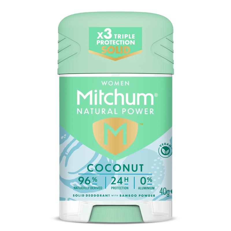 Load image into Gallery viewer, Mitchum for Women Natural Power Deodorant Stick Coconut 40g
