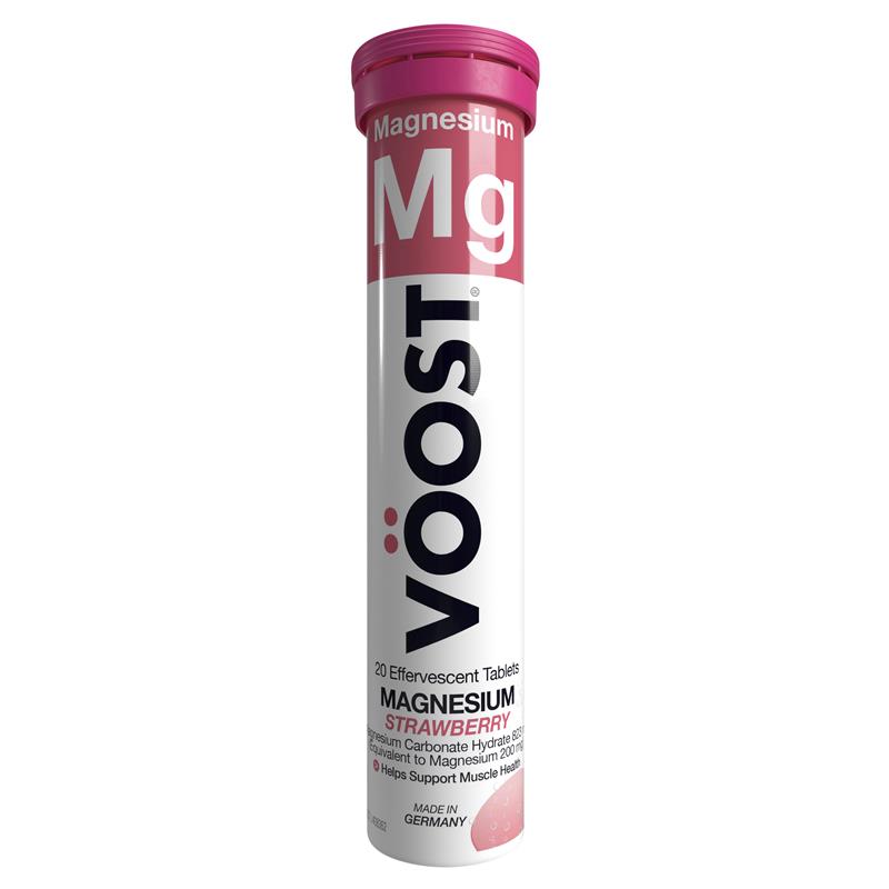 Load image into Gallery viewer, Voost Magnesium Strawberry Effervescent Tablets 20 Pack
