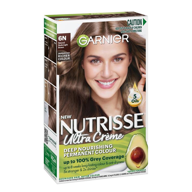 Load image into Gallery viewer, Garnier Nutrisse 6N Nudes Collection Light Brown
