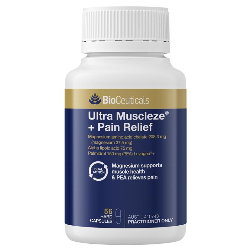 Load image into Gallery viewer, Bioceuticals Ultra Muscleze Pain Relief 56 Capsules
