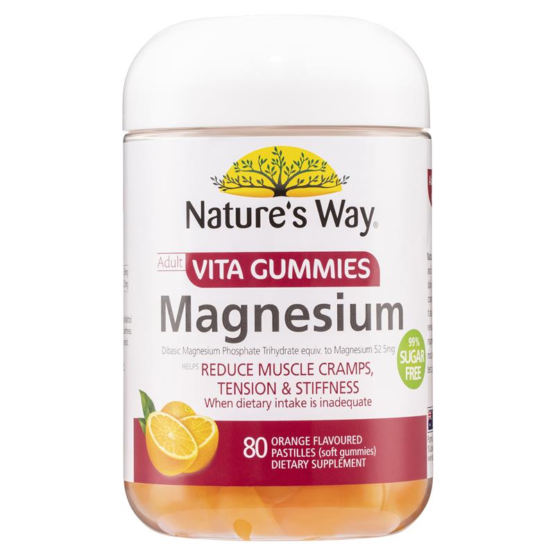 Load image into Gallery viewer, Nature's Way Adult Vita Gummies Magnesium 80 Gummies
