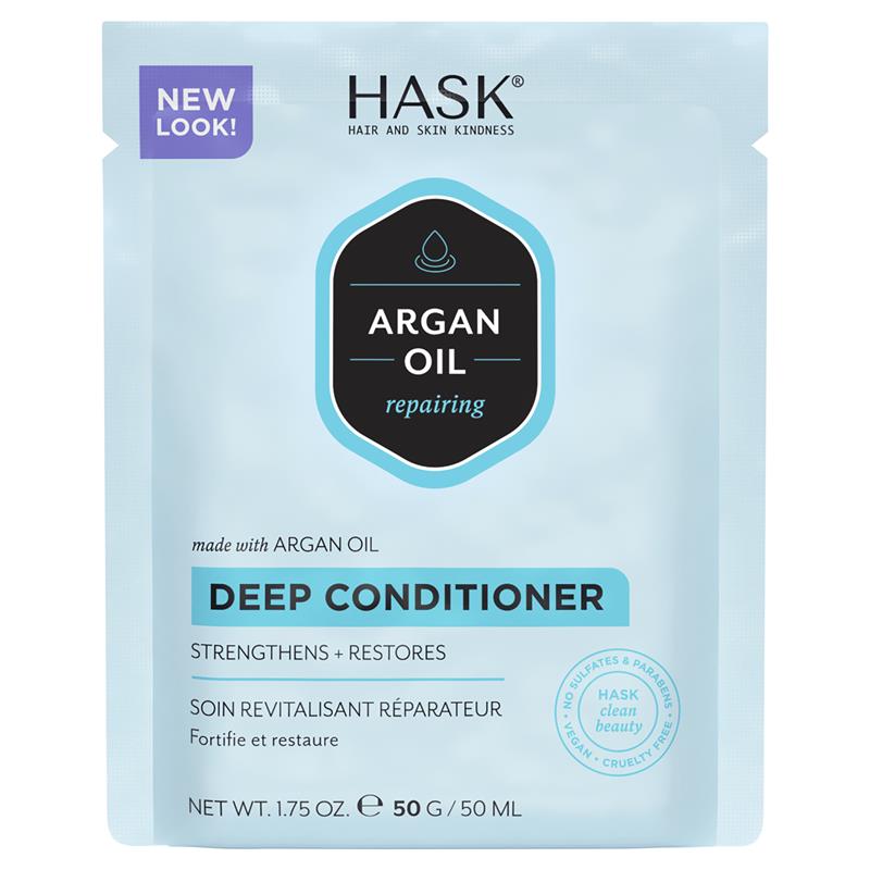 Load image into Gallery viewer, Hask Argan Oil Repairing Deep Conditioning Treatment 50g
