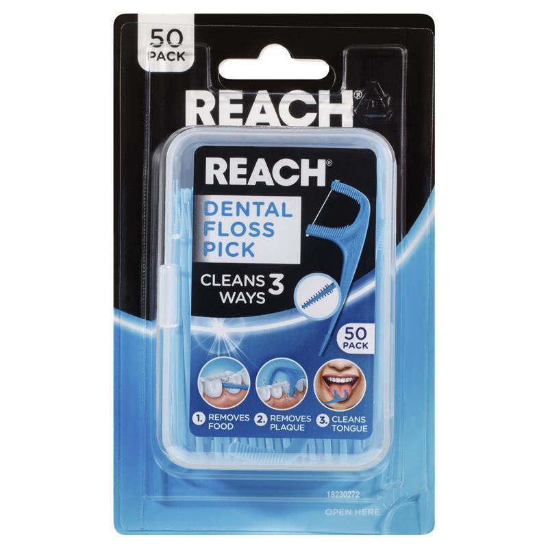 Load image into Gallery viewer, Reach Dental Floss Pick 50 Pack
