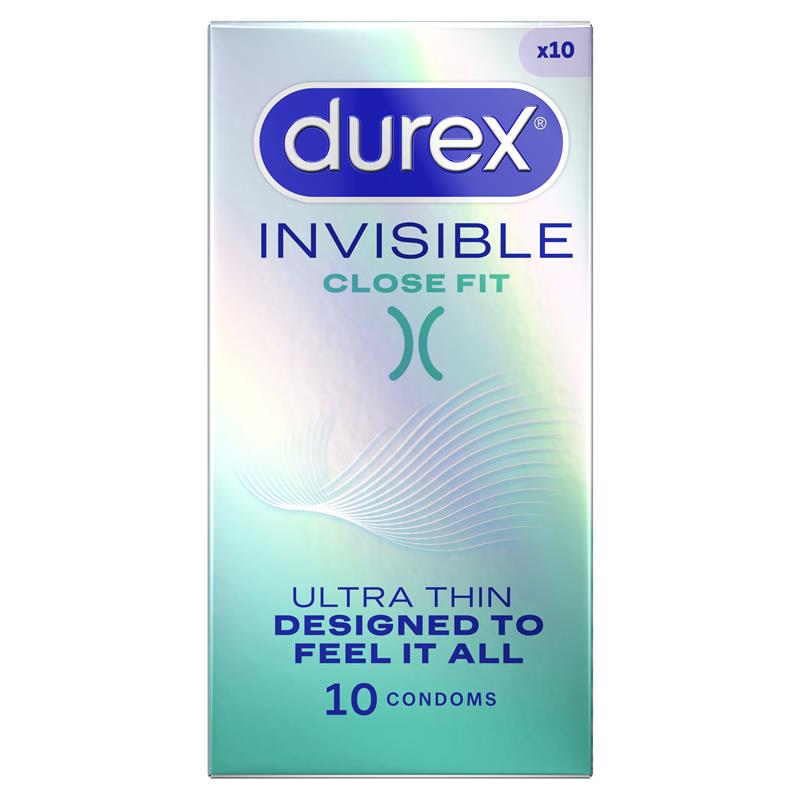 Load image into Gallery viewer, Durex Invisible Close Fit Condoms 10 Pack
