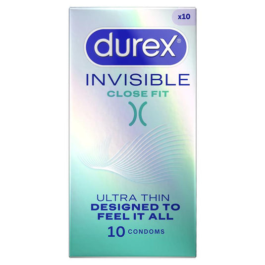 Durex Invisible Close Fit Condoms 10 Pack