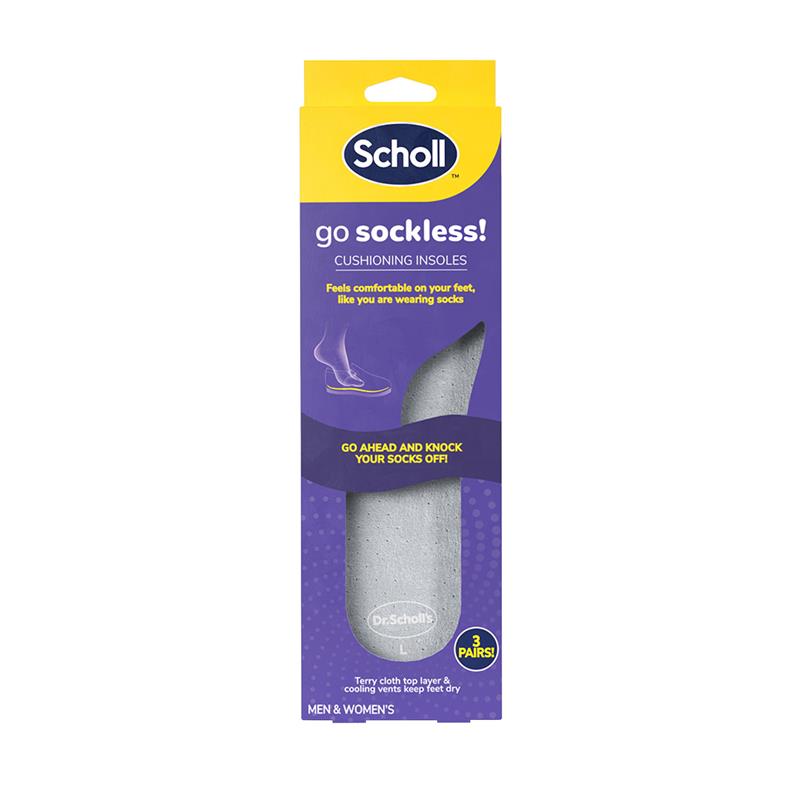 Load image into Gallery viewer, Scholl Go Sockless Insole 3 Pairs
