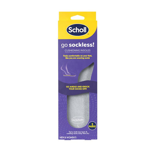 Scholl Go Sockless Insole 3 Pairs