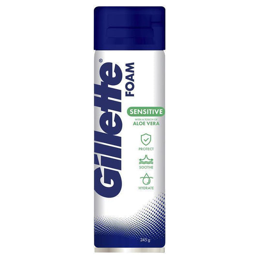 Gillette Sensitive Skin Soothing Shave Foam 245g
