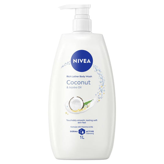 NIVEA Coconut & Jojoba Oil Rich Body Wash 1L