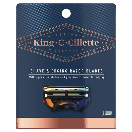 King C Gillette Edging Blades 3ct