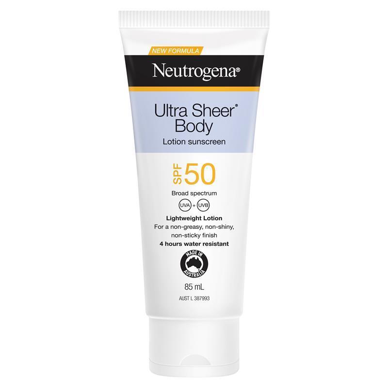 Load image into Gallery viewer, Neutrogena Ultra Sheer Body Lotion Sunscreen SPF 50 85ml

