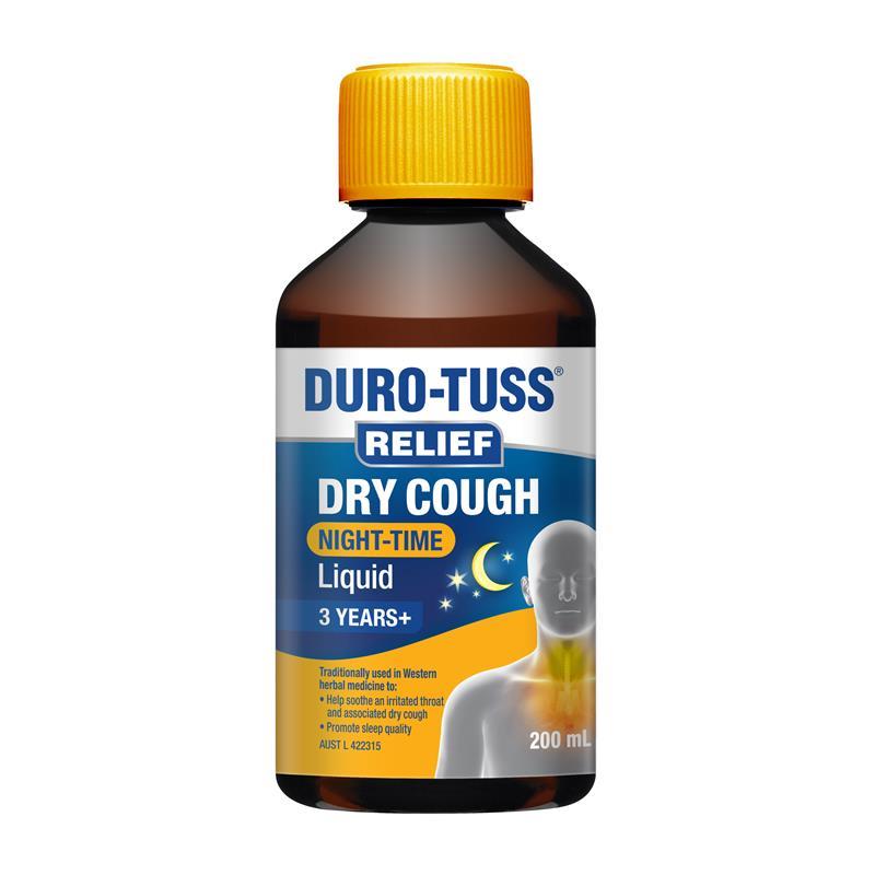 Load image into Gallery viewer, Durotuss Relief Dry Night Cough Liquid 200ml
