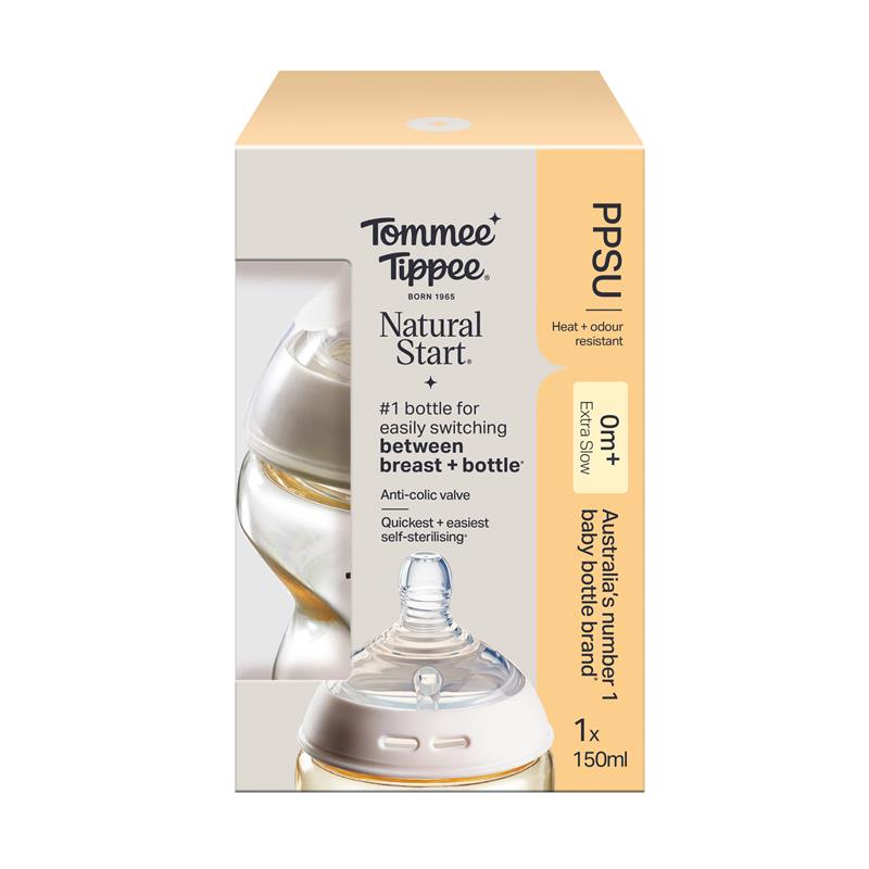 Load image into Gallery viewer, Tommee Tippee Natural Start 150ml PPSU Bottle Slow Teat
