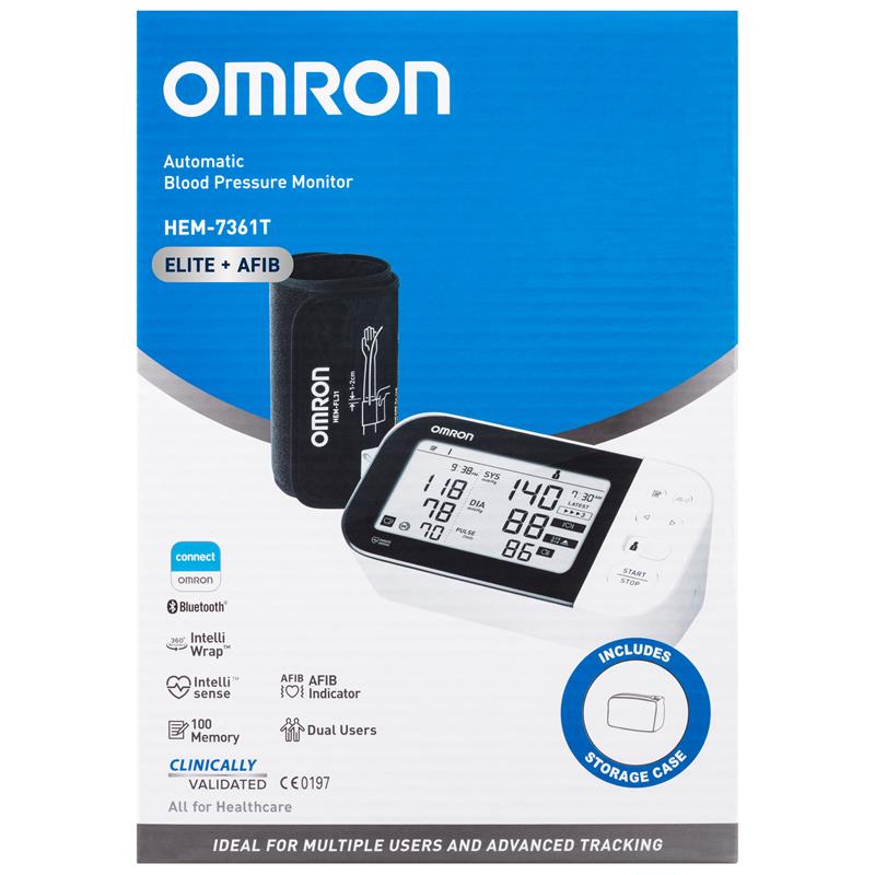 Load image into Gallery viewer, Omron HEM7361T Blood Pressure + AFIB Monitor Bluetooth
