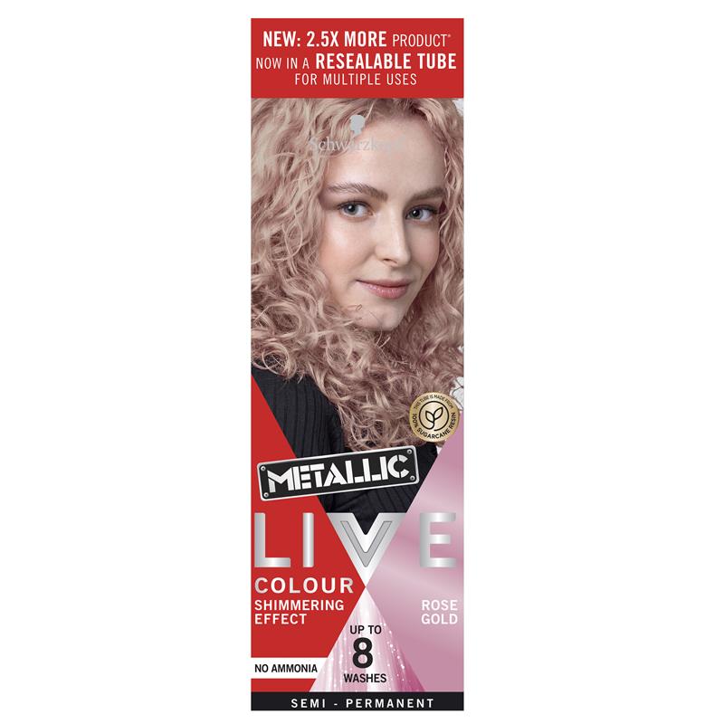 Load image into Gallery viewer, Schwarzkopf Live Colour Metallic Rose Gold 75ml
