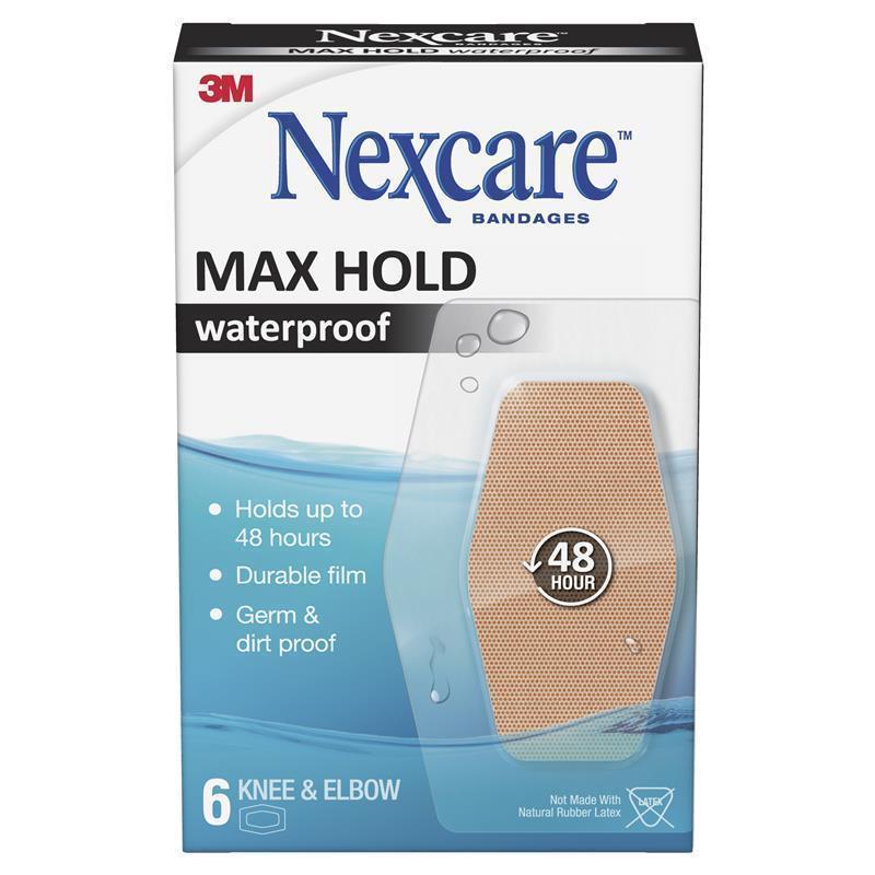 Load image into Gallery viewer, Nexcare Max Hold Waterproof Knee &amp; Elbow 6 Pack
