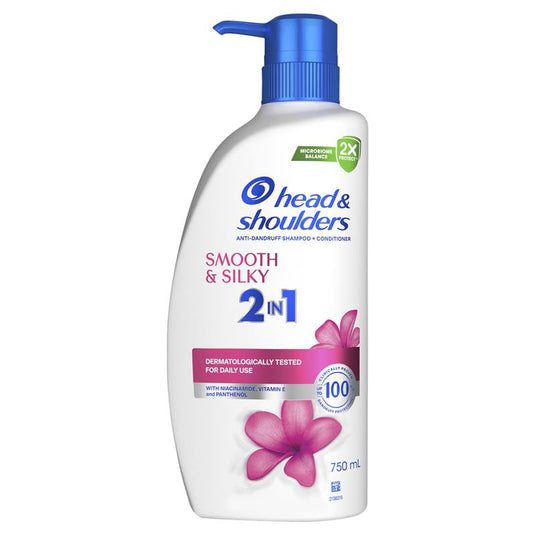 Head & Shoulders Smooth & Silky 2in1 Shampoo + Conditioner 750ml