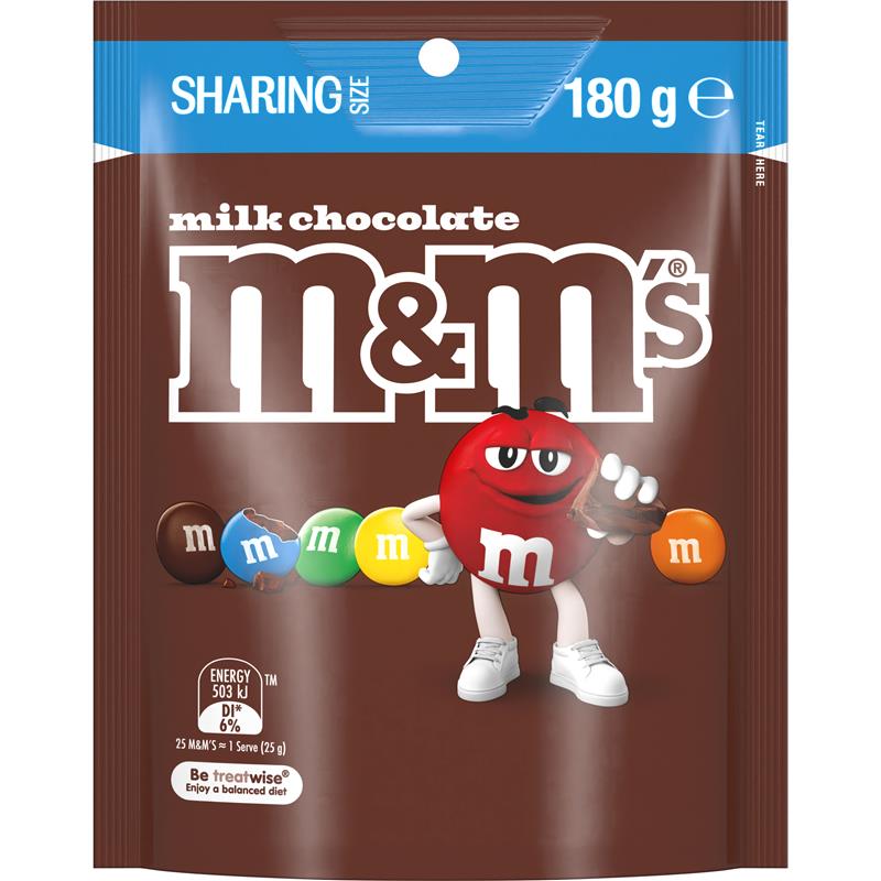 Load image into Gallery viewer, Mars M&amp;Ms Milk Chocolate 180g
