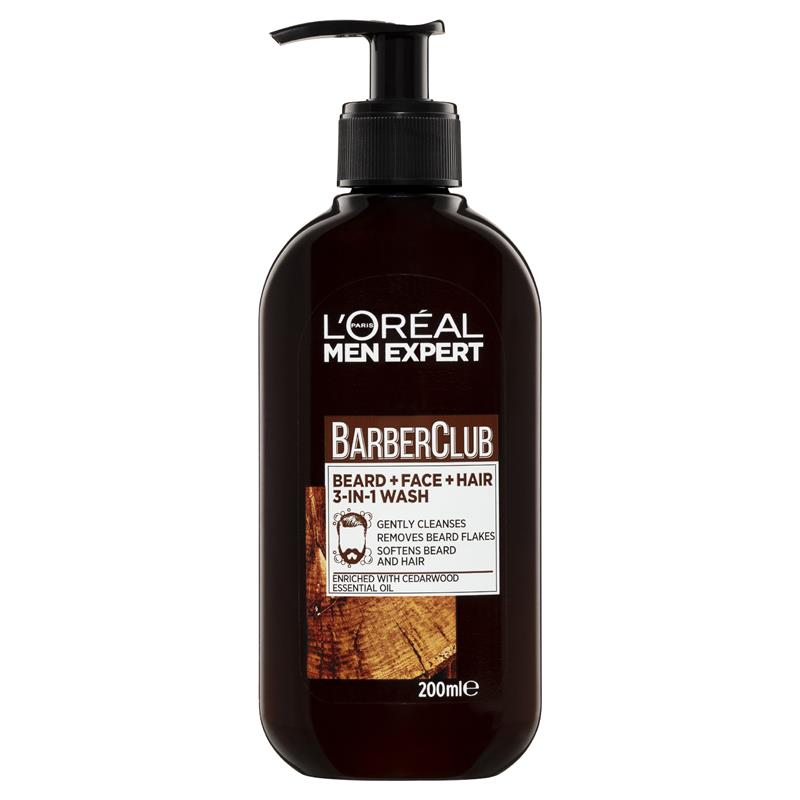 Load image into Gallery viewer, L'Oreal Men Expert Barber Club 3 in 1 Wash 200ml
