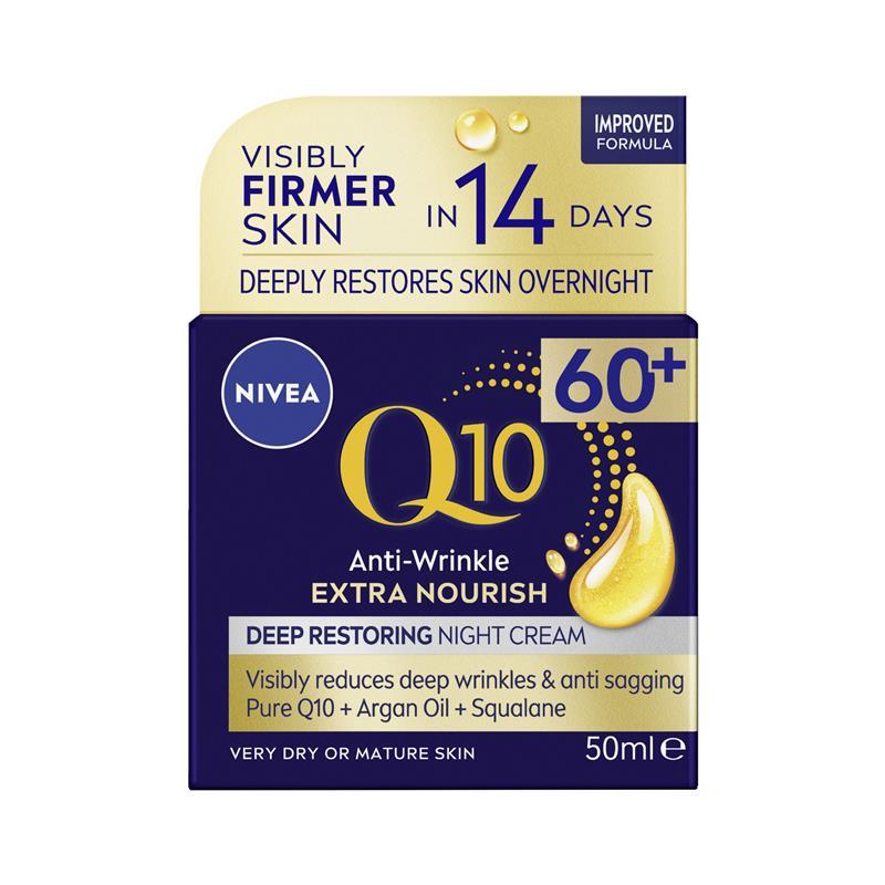 Load image into Gallery viewer, NIVEA Q10 Anti-Wrinkle Extra Nourish Deep Restoring Night Cream 50ml

