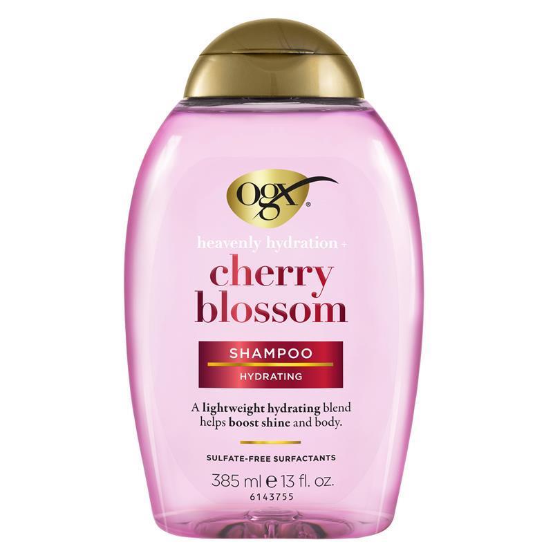 Load image into Gallery viewer, Ogx Heavenly Hydration + Shine Cherry Blossom Shampoo For Thin And Fine Hair 385mL
