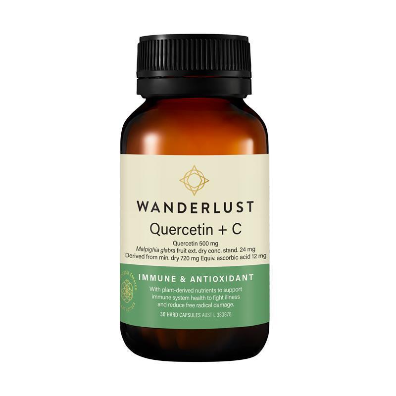 Load image into Gallery viewer, Wanderlust Quercetin + C 30 Capsules
