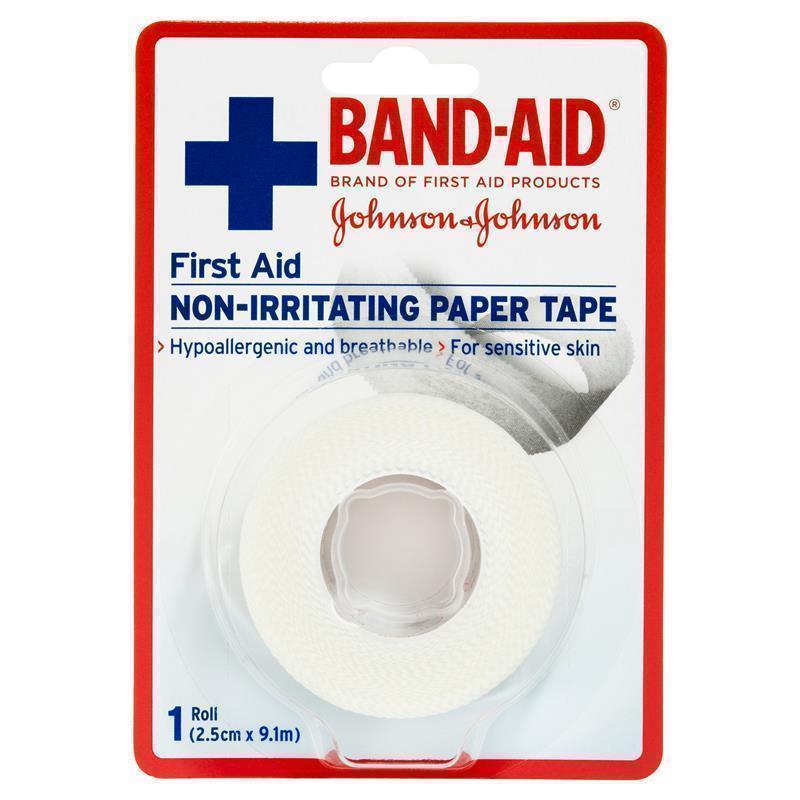 Load image into Gallery viewer, Band-Aid First Aid Non-Irritating Paper Tape 2.5cm x 9.1m
