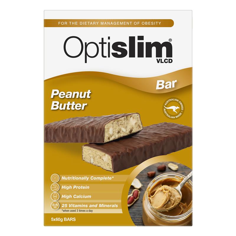 Load image into Gallery viewer, Optislim VLCD Bar Peanut Butter 5 Pack
