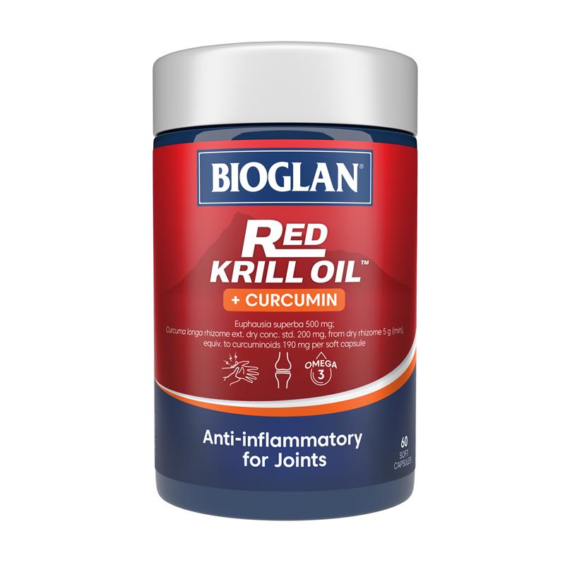 Load image into Gallery viewer, Bioglan Red Krill Plus Curcumin 60 Capsules
