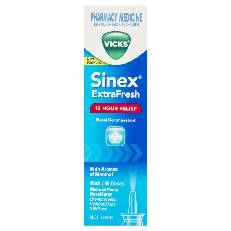 Load image into Gallery viewer, Vicks Sinex Extra Fresh Menthol Nasal Spray 15mL
