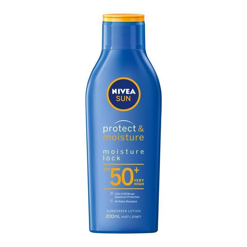 Load image into Gallery viewer, NIVEA Sun Protect &amp; Moisture SPF50+ Sunscreen Lotion 200ml
