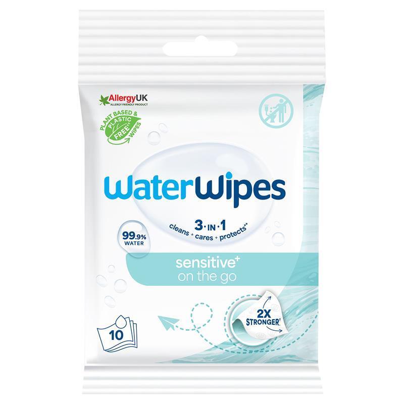 Load image into Gallery viewer, WaterWipes On The Go Sensitive Wipes 10 Pack
