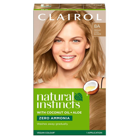 Natural Instincts 8A Linen, Medium Cool Blonde Semi Permanent Hair Colour