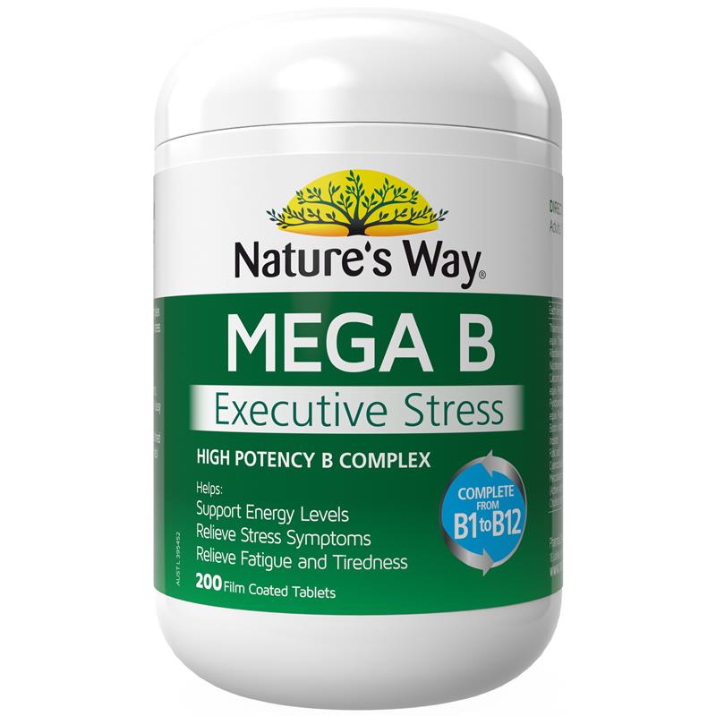 Load image into Gallery viewer, Nature's Way Mega B Executive Stress 200 Tablets
