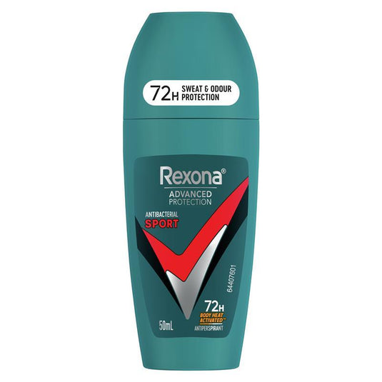 Rexona Men Advanced Antiperspirant Roll On Antibacterial Sport 50ml