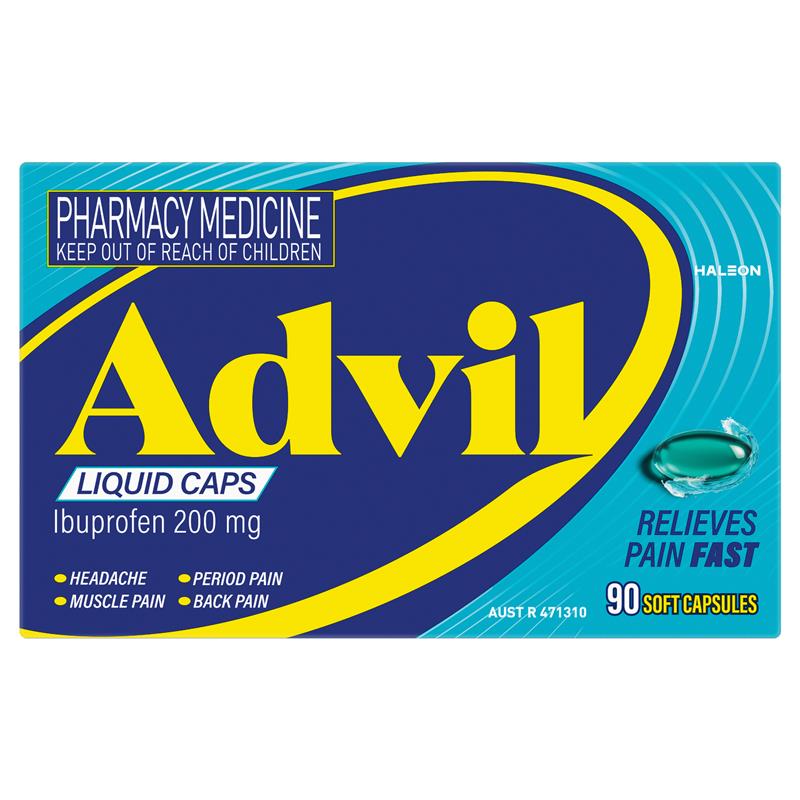 Load image into Gallery viewer, Advil Ibuprofen Pain Relief 90 Liquid Capsules
