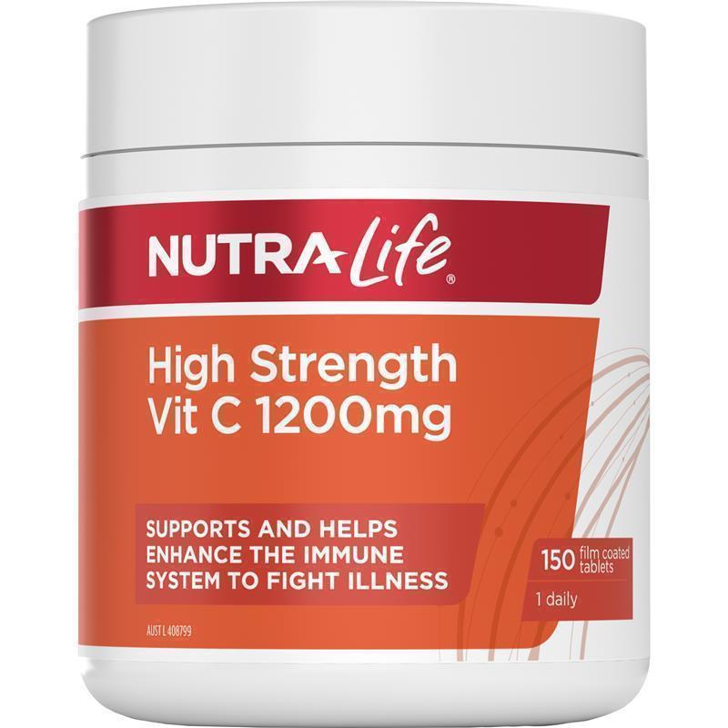 Load image into Gallery viewer, Nutra-Life High Strength Vitamin C 1200mg 150 Tablets
