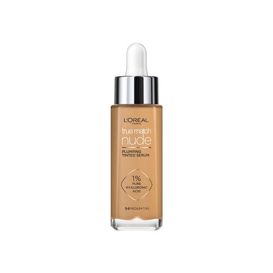L'Oreal Paris True Match Nude Plumping Tinted Serum 5-6 Medium Tan
