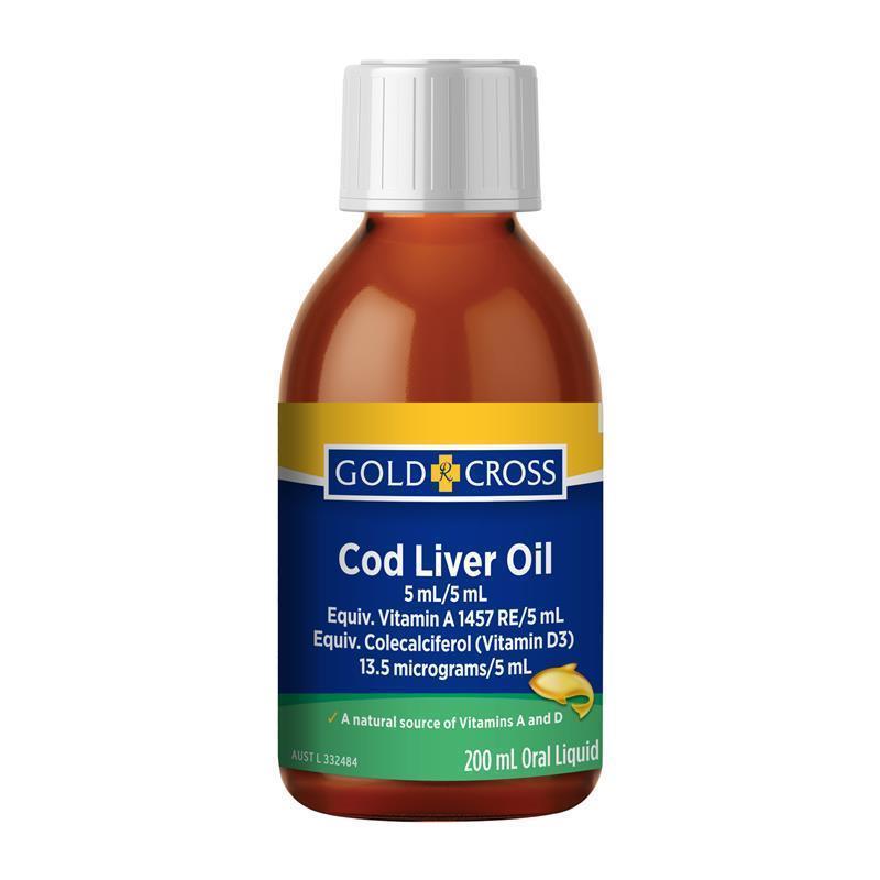 Load image into Gallery viewer, Cod Liver Oil 200ml Gold Cross
