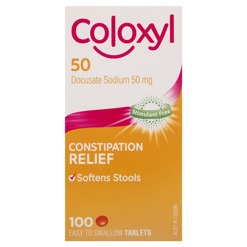 Load image into Gallery viewer, Coloxyl 50mg 100 Tablets Filmcoat

