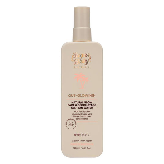 SugarBaby Out Glowing Natural Glow Face & Decolletage Self Tan Water 140ml