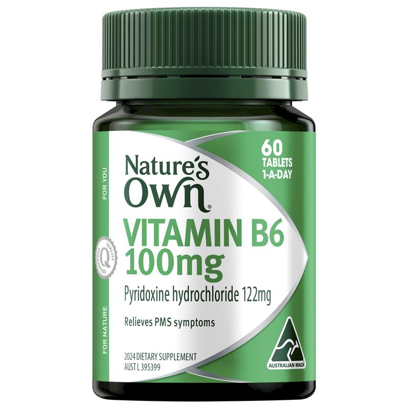 Load image into Gallery viewer, Nature's Own Vitamin B6 100mg 60 Tablets
