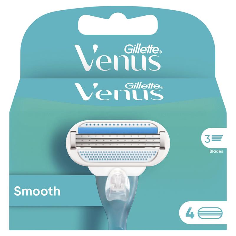 Load image into Gallery viewer, Gillette Venus Smooth Blade Refills 4 Pack
