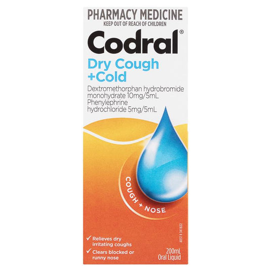 Codral Dry Cough & Cold 200ml