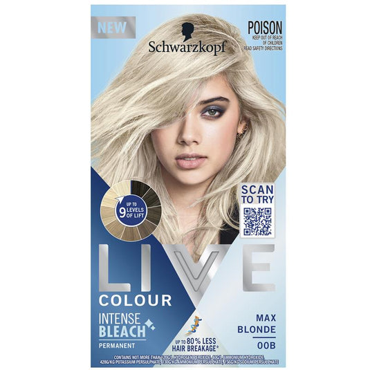 Schwarzkopf Live Colour Permanent Intense Bleach Max Blonde 00B