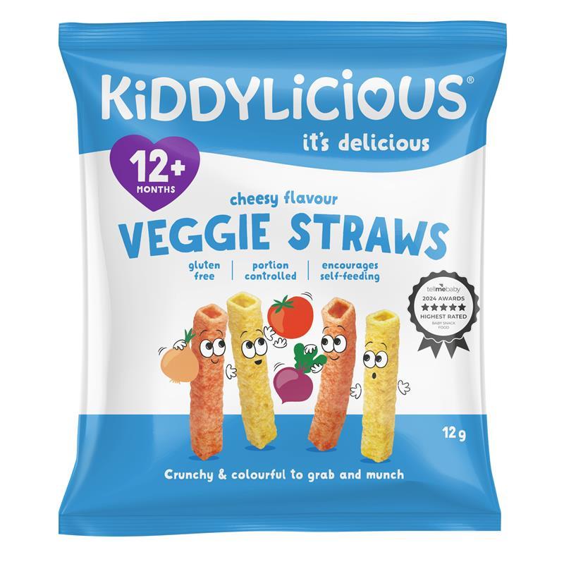 Load image into Gallery viewer, Kiddylicious Cheesy Straws 12g
