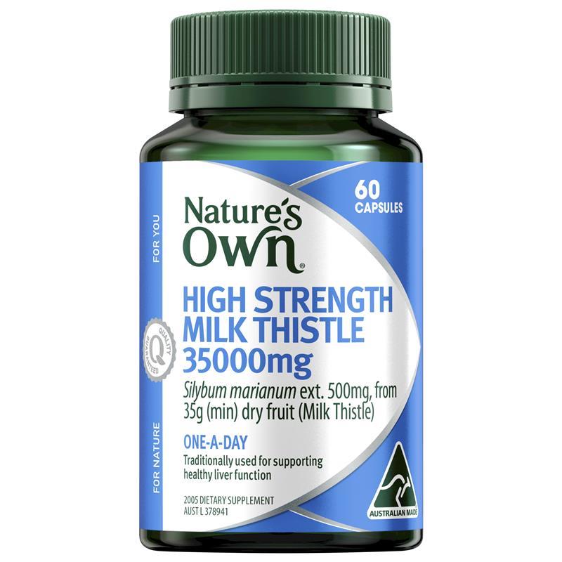 Load image into Gallery viewer, Nature's Own Milk Thistle 35000mg 60 Capsules
