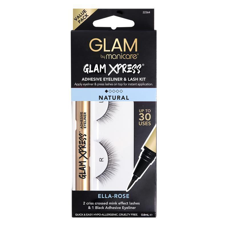 Load image into Gallery viewer, Glam By Manicare Glam Xpress Ella-Rose Adhesive Eyeliner &amp; Lash Kt
