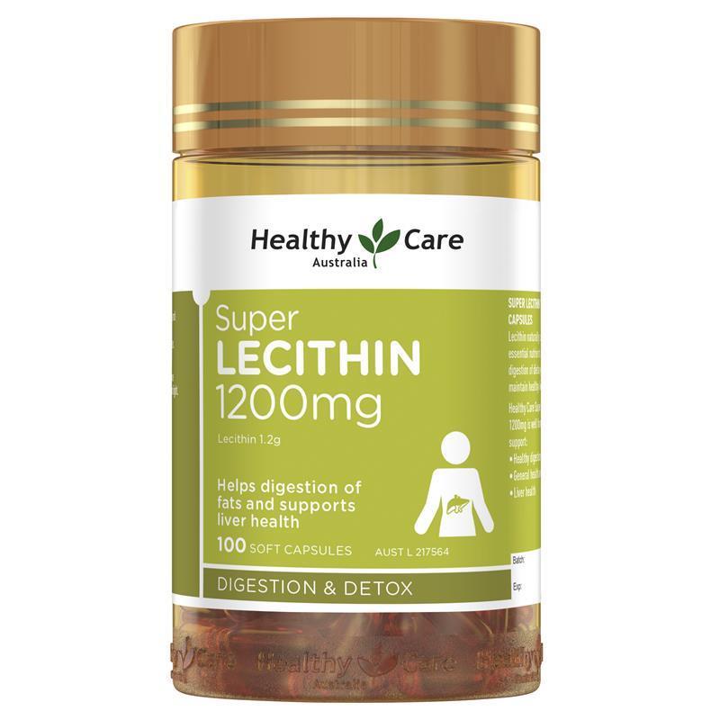Load image into Gallery viewer, Healthy Care Super Lecithin 1200mg 100 Capsules
